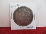 1921-D Morgan Silver Dollar Coin