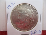 1921 Peace Silver Dollar Coin