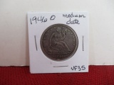 1946-O Medium Date Seated Silver Half Dollar Coin