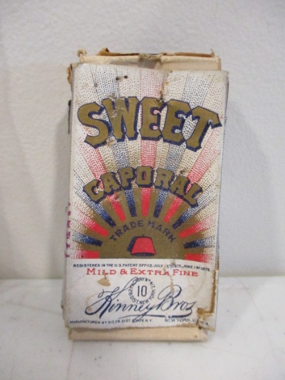 Sweet Caporal Cigarette Box-The one a Honus Wagner Trading Card would have come in