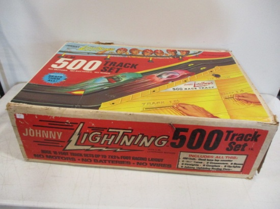 Johnny Lightning 500 Track Set with 5 Johnny Lightning Cars