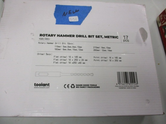 New in Package Rotary Hammer Drill Bit Set