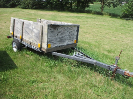 14' Utility Trailer w/ 4'X8' Box