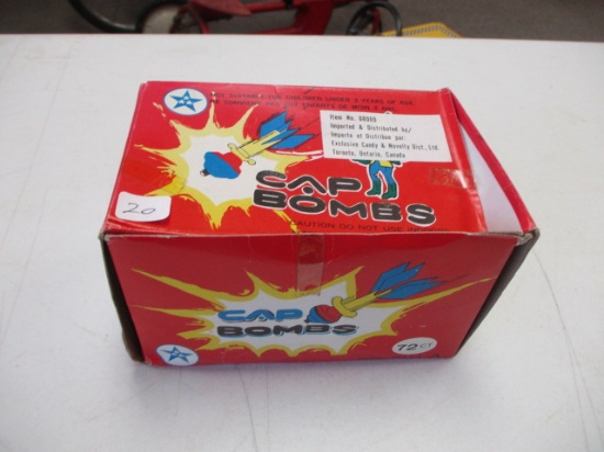 NOS Cap Bomb Toy Display Box