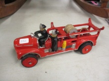 Cast Aluminum Fire Truck Toy
