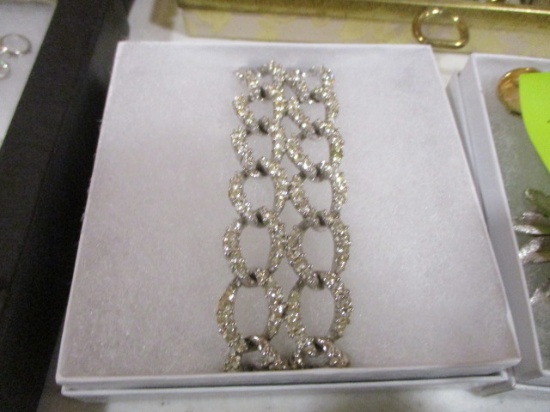 *Bogoff Rhinestone Bracelet