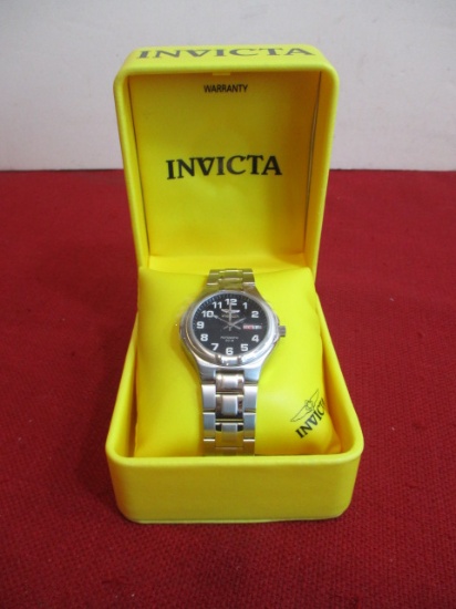 NOS Invicta Model Skelton Back Black Face