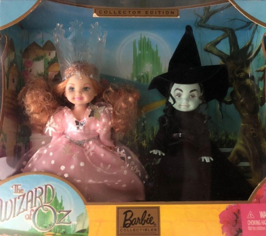 Barbie 9 Munchkins Wizard of Oz pink label Dorothy character set/wicked witch/good witch