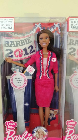 Lot of four 2012 White House Project Stand on her own President party dolls