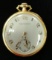 18 kt, y/g Patek Philippe 18 jewel pocket watch, serial #189664 case #406660.