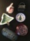 Assortment of Christmas Items & 6 Candle Wax Catchers