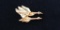 14 kt, y/g, geese in flight pin