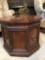 Light mahogany finish commode table