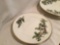 For placesetting chickadees and holly bone porcelain Christmas dishes