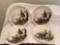 Set of Johnson brothers game birds plates. Three Quail, one pheasant