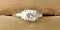 Ladies platinum eleven (11) diamond engagement ring. Size 7.