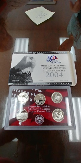50 State Quarters 2004 Silver Proof Set