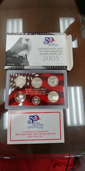 50 State Quarters 2005 Silver Proof Set