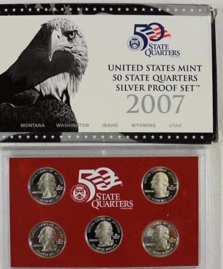 50 State Quarters 2007 Silver Proof Set