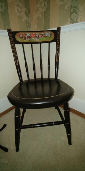 Solid wood painted chair. Nichols & Stone Co.