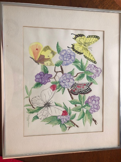 Framed original drawing by Kim Peraldo Warden (Gilley)