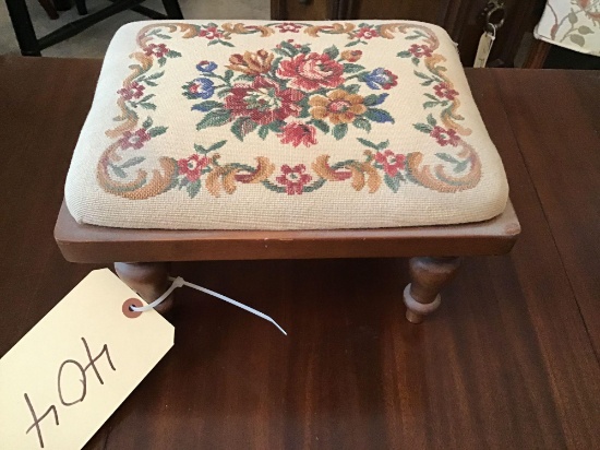 Childs tapestry footstool