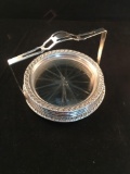 Sterling Silver Glass Coaster Set & 8 Piece International Sterling H413 Dessert/Bread Plate or