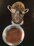 Silver Plate Wine/Champagne Coaster