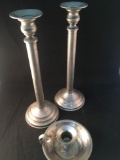 Set Of WV State Golf Association White Sulphur Springs Candlestick Trophy; Candle Holder