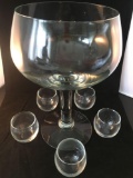 6 Piece Clear Glass Drink Set