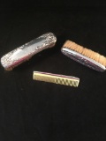 Sterling Silver Childrens Grooming Pieces - 1 Comb; 2 Clothes Brushes 1 Monogrammed EJM