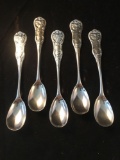 5 Sterling Silver Spoons