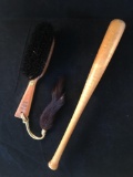 Kent Fur Brush Small Mink Tail & Baseball Bat Brush