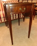 Mahogany drop leaf end table