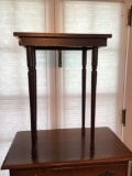 Painted side table 29 inches tall