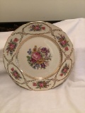 12 plates. Queens bouquet. Continental ivory