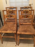 4 Hitchcock chairs