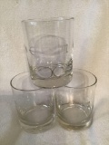 14 monogrammed highball glasses