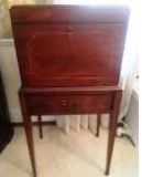 OUTSTANDING ! Henkel Harris Tapered Leg, Inlaid Silver Chest - Silver NOT included