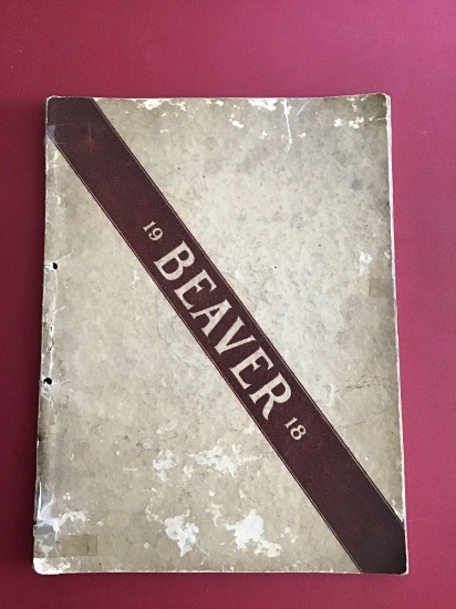 1918 beaver high school yearbook paper back