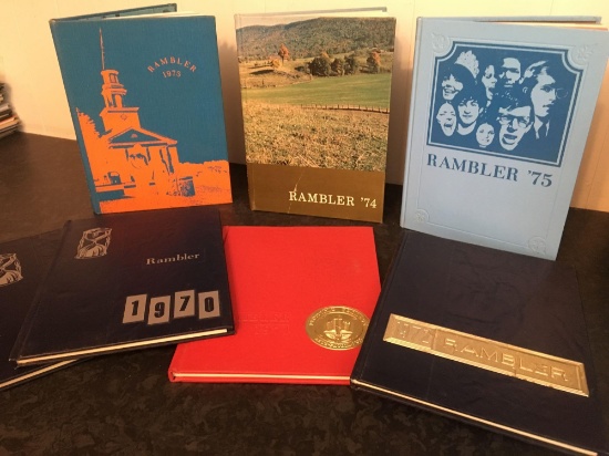 Bluefield College Yearbooks - 1970 - 2; 1971; 1972; 1973; 1974; 1975;