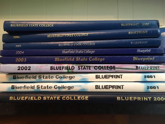 Bluefield State College Yearbooks - 2000; 2001 Duplicate Copy; 2002 - 2007