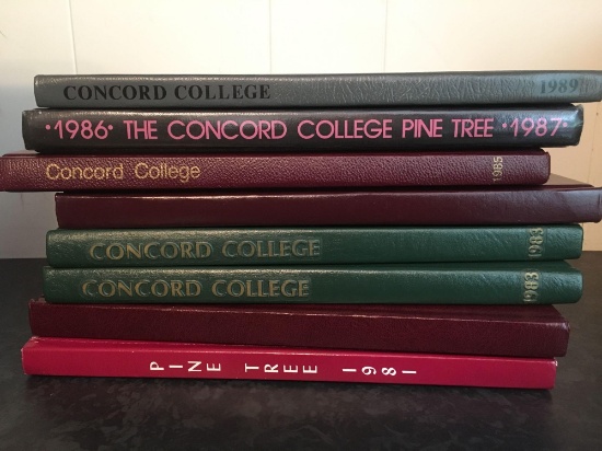 Concord College Yearbooks - 1981; 1982; 1983: 1984; 1985; 1987; 1989