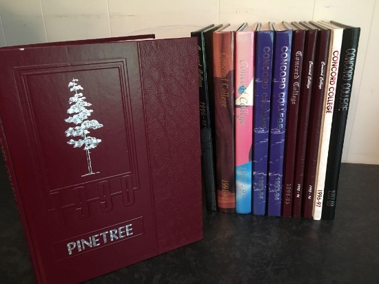 Concord College Yearbooks - 1990; 1991; 1992; 1993; 1994; 1995; 1996; 1997; 1998
