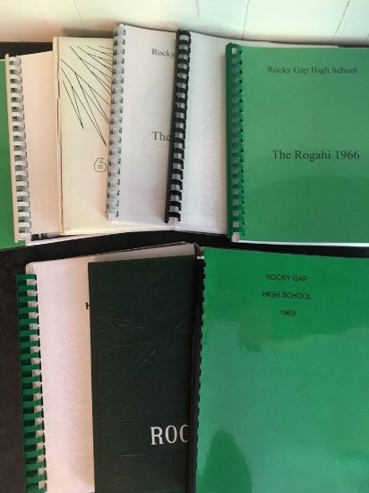 Rocky Gap High School Yearbooks - 1960; 1962; 1963; 1964; 1965; 1966; 1967; 1968; 1969