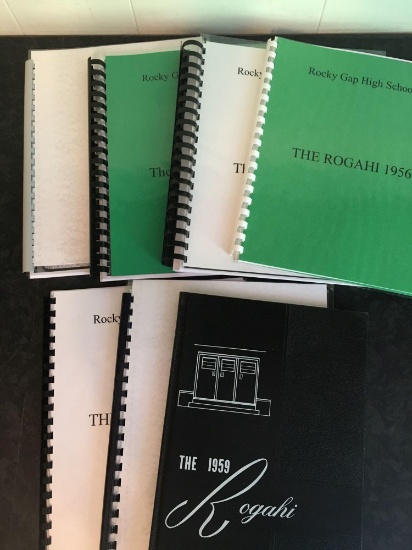 Rocky Gap High School Yearbooks - 1953; 1954; 1955; 1956; 1957; 1958; 1959