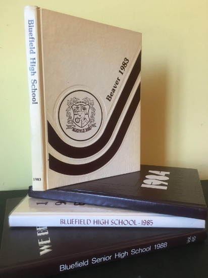 Bluefield High School Yearbooks - 1983; 1984; 1985; 1988