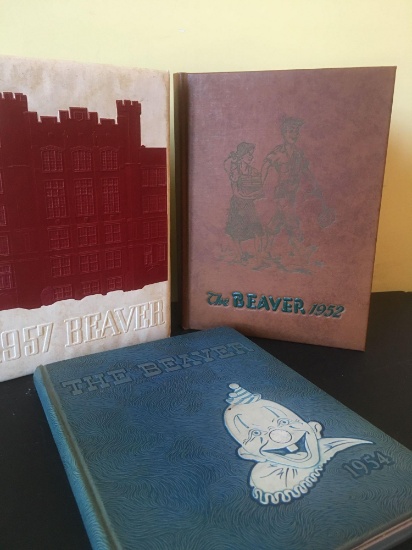 Bluefield High School Yearbooks - 1952; 1954; 1957