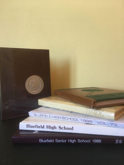 Bluefield High School Yearbooks - 1942; 1963; 1968; 1983; 1988; 1996