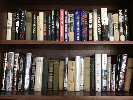 Miscellaneous books in the bookcase